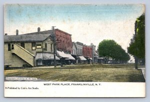 K10/ Franklinville New York Postcard c1910 West Park Place Stores 525