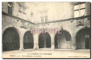 Old Postcard Brive Petit Seminaire the Cloisters