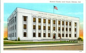 1920s Howard County Court House Kokomo Indiana Postcard