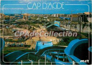 Postcard Modern Languedoc Cap d'Agde Aqualand water park in Europe First