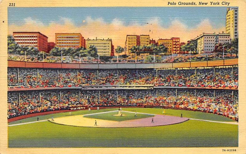 Polo Grounds, Home of New York Giants, New York City, USA Baseball Stadium 1944 