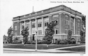 F58/ Morrilton Arkansas Postcard c1940s Conway Countyu Court House