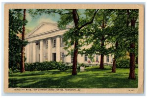 c1920 Executive Building The Stewart Home School Frankfort Kentucky KY Postcard