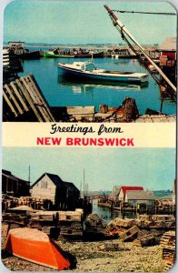 Postcard BOAT SCENE State of New Brunswick NB AK7300