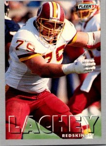 1993 Fleer Football Card Jim Lachey Washington Redskins sk21457