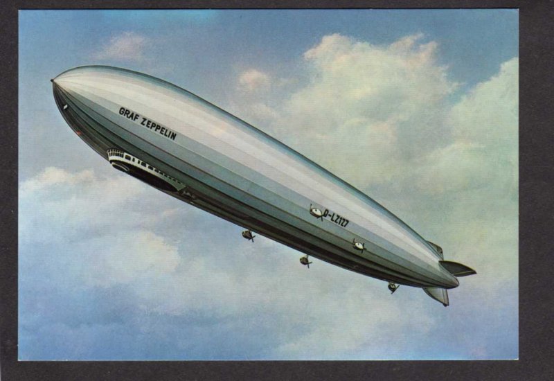 German Graf Zeppelin Dirigible Airship Blimp Luftschiff Postkarte Postcard