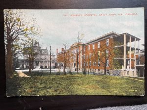 Vintage Postcard 1907-1915 St. Jospeh's Hospital, Saint John, N.B. Canada