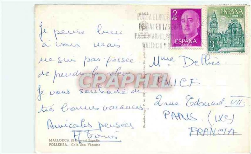 Postcard Modern Mallorca (Balearic) Espana pollensa