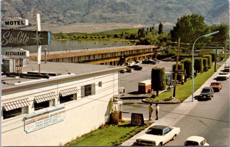 Starlite Motor Inn Osoyoos BC Motel Unused Vintage Postcard D35