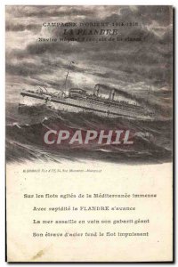 Old Postcard warship Flanders Hospital Ship 1st Class French