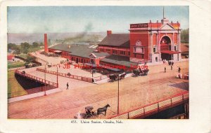 NE, Omaha, Nebraska, Union Station, Embossed, Barkalow Bros No 453