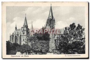 Old Postcard Oppenheim am Rhein St Katharinenkirche