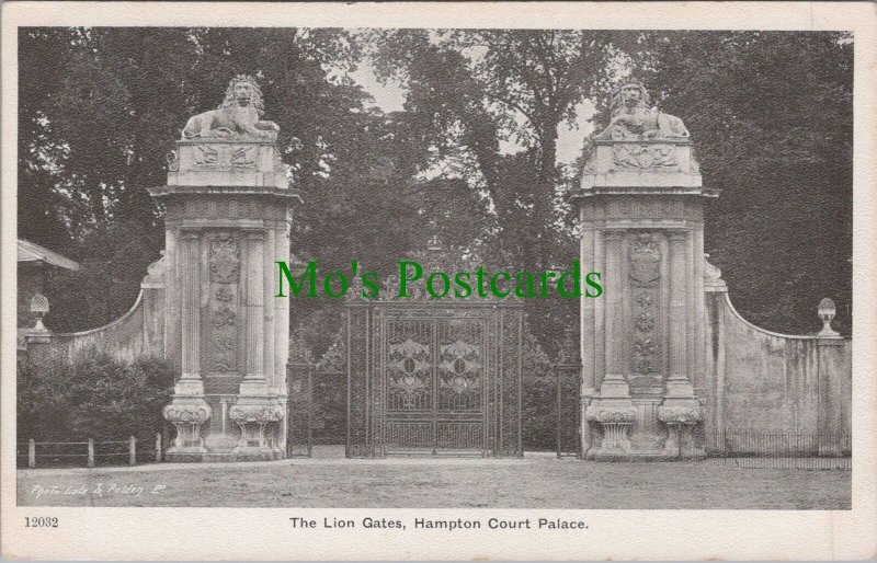 Middlesex Postcard - The Lion Gates, Hampton Court Palace  RS32480