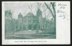 Osborn Hall, Yale University, New Haven, Connecticut, 1905 Postcard, Used