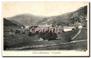 Old Postcard Mont Dore Valley Vue Generale