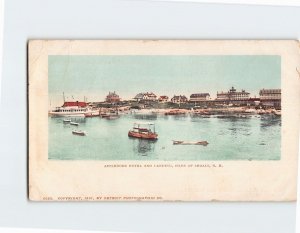 Postcard Appledore Hotel And Landing Isles Of Shoals New Hampshire USA