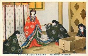 Japan, Four Women, Open Crate