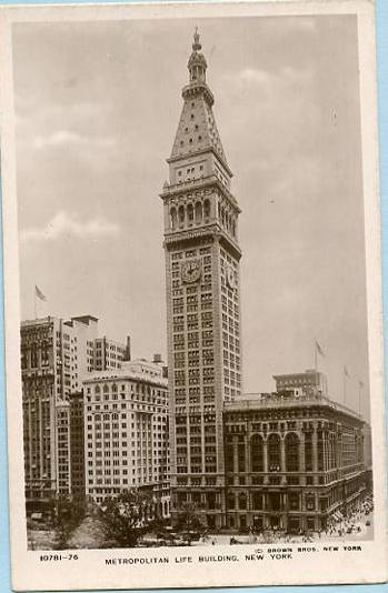 NY - New York City, Metropolitan Life Building