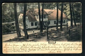 #790t Itzehoe i H. Eichthal Colored Outside Tables & Dog Magdeburg No. 801