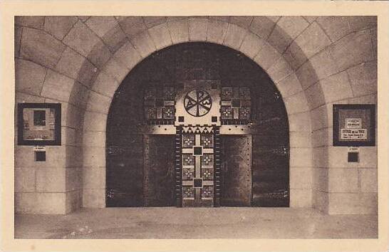 France Douaumont La Porte d'Entree de la Chapelle Catholique a l'Os...