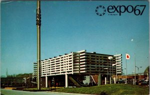 VINTAGE POSTCARD THE PAVILLION OF JAPAN AT THE MONTREAL CANADA EXPO 1967