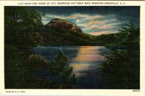 Postcard WATER SCENE Greenville South Carolina SC AL0888