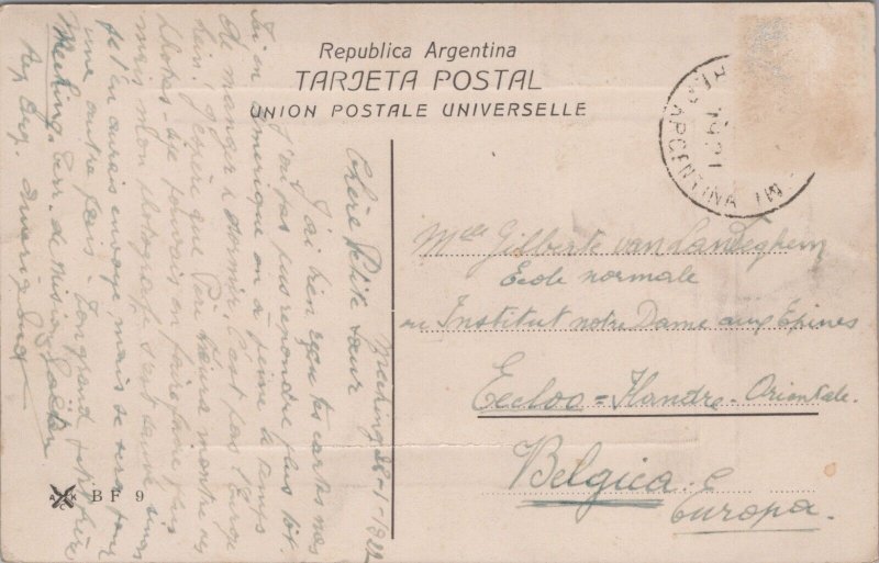 Argentina Buenos Aires Avenida Alvear Vintage Postcard 03.62