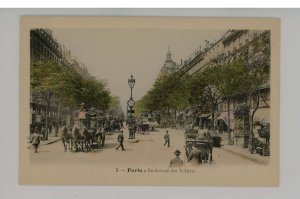 France - Paris. Italian Boulevard, Street Scene