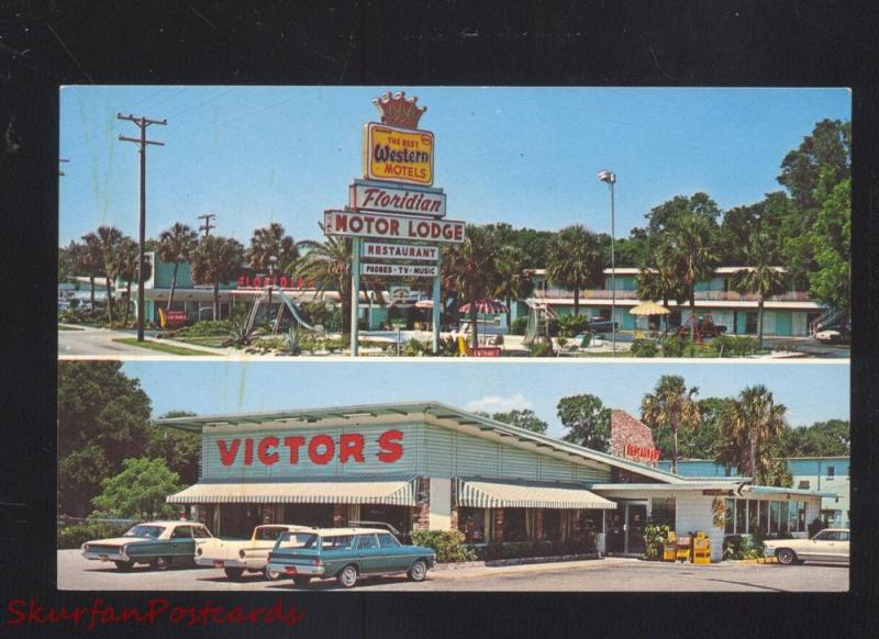 ST. AUGUSTINE FLORIDA VICTOR'S RESTAURANT OLD CARS 