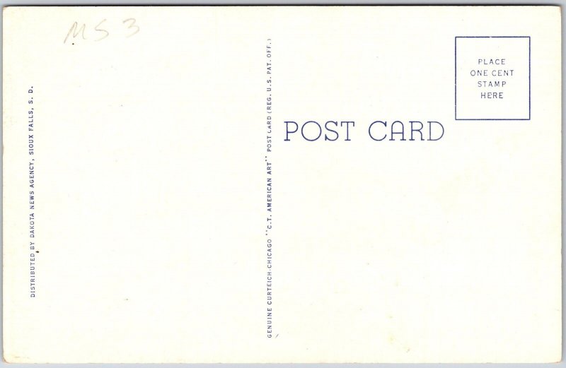 Y.M.C.A. Building Sioux Falls South Dakota SD Building Trees Postcard