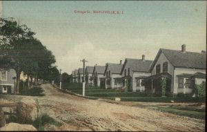Mapleville RI Burrillville Cottage St. c1910 Postcard