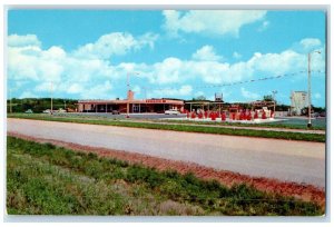 c1960 Service Station Howard Johnson Restaurant Rogers Tulsa Oklahoma Postcard