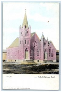 Dows Iowa Postcard Methodist Church Building Exterior View c1910 Vintage Antique