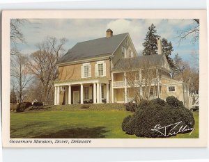 Postcard Governor's Mansion Dover Delaware USA