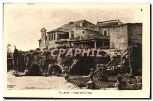 Postcard Old Toledo Casa Del Greco