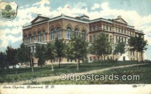 Bismarck, North Dakota, ND State Capital USA 1916 crease right bottom corner,...