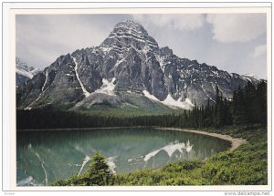 Mount Chephren and Lower Waterfowl Lake, Banff National Park, BANFF, Alberta,...