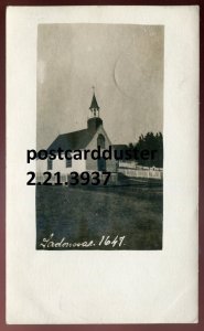 h2906 - TADOUSSAC Quebec 1911 Old Church. Real Photo Postcard