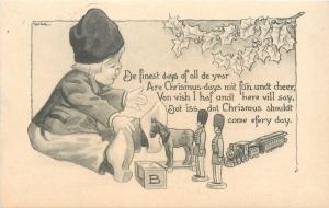 Bernhardt Wall~Christmas~Lil Dutch Boy~Toy Train~Soldiers~Von Vish~Its Efery Day