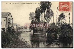 Old Postcard Pacy-sur-Eure View On & # 39Eure