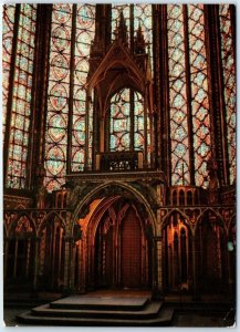 Postcard - Altar and Relic Gallery, The Holy Chapel of the Court House - France