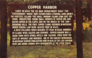 The Copper Harbor Story Michigan's Copper Country Copper Harbor MI 