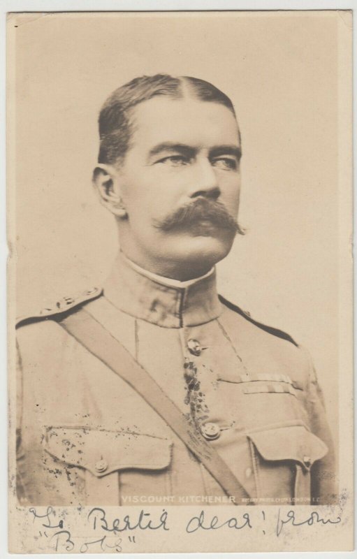 Military; Viscount (General) Kitchener RP PPC By Rotary, 1902 PMK, Post Boer War