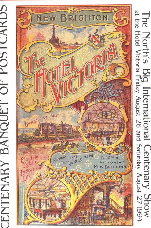 The Hotel Victoria Brighton Exhibition Advertising Ltd Postcard