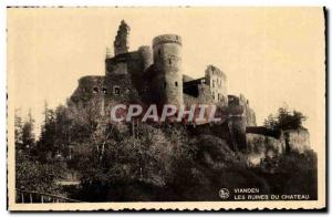 Luxembourg Vianden Postcard Ancient Ruins of the castle