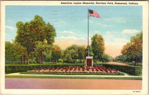 Postcard GARDEN SCENE Hammond Indiana IN AN9558