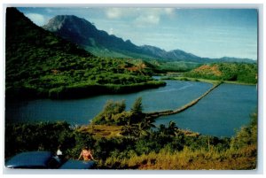 c1960 Menehune Fish Pond Kauai Herculean Projects Little Beauty Vintage Postcard