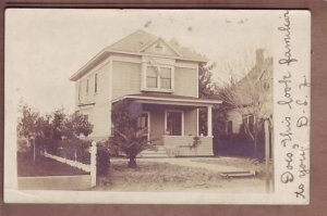 RPPC house postcard posted Fresno CA