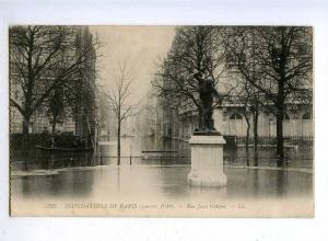 192456 FRANCE PARIS flooding 1910 Rue Jean Goujon Vintage PC