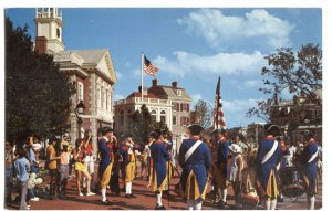 Postcard Walt Disney World Liberty Square Fife and Drum Corps Orlando FL